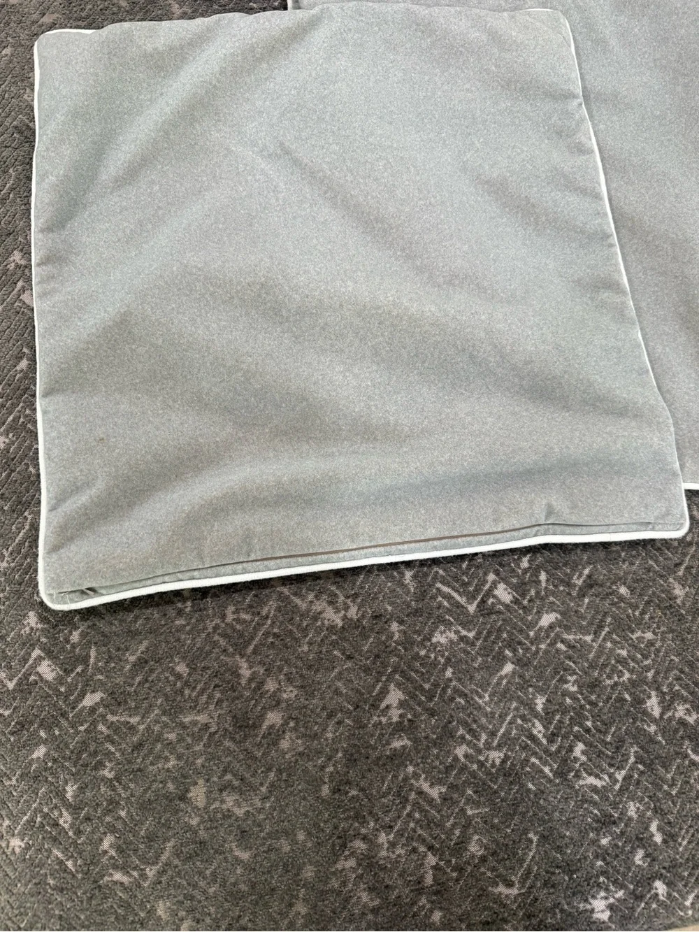 Pair of Unused Ethan Allen Pillow Covers / 21” / Gray